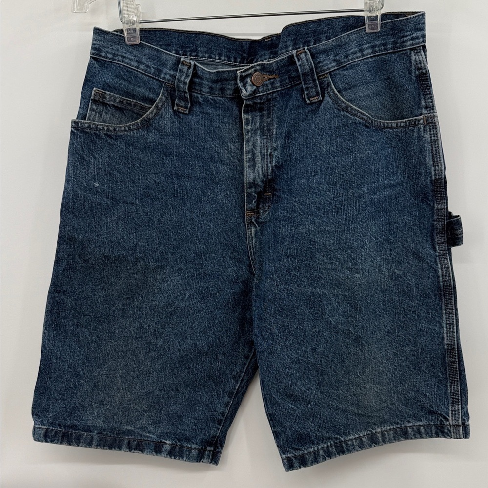 Wrangler Carpenter Denim Blue Jean Shorts Size 33